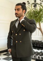 کت و شلوار دبل برست مشکی