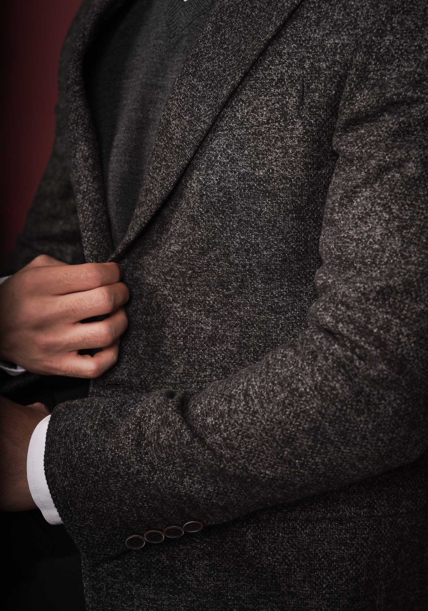 کت تک مردانه برفکی