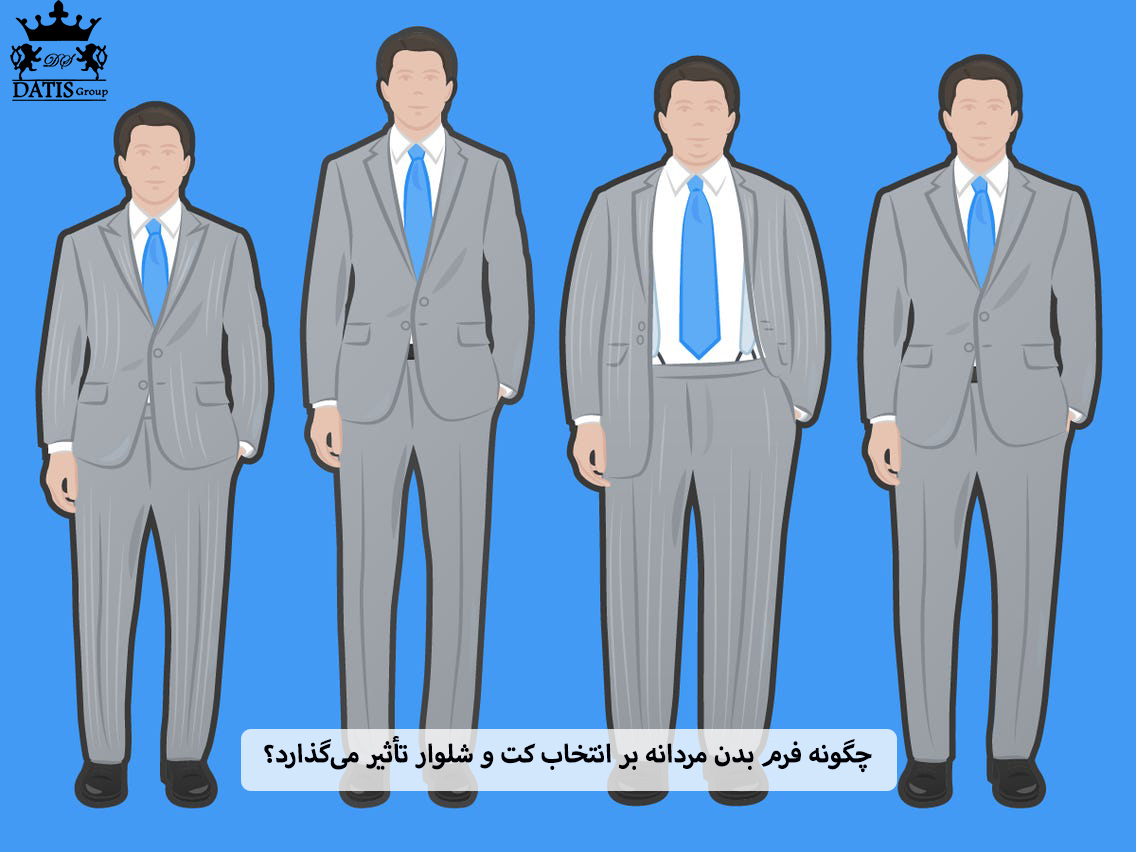 چگونه فرم بدن مردانه بر انتخاب کت و شلوار تأثیر می‌گذارد؟
