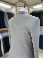 کت و شلوار دبل برست طوسی